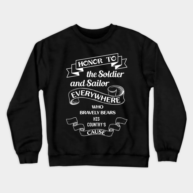 Abraham Lincoln quote Crewneck Sweatshirt by PallKris